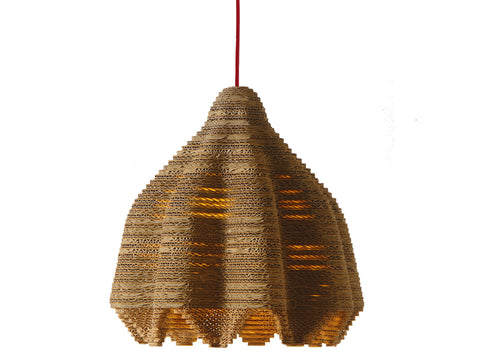 eetico | ITALIANA 38 pendant lamp. Ecodesign made of recycled cardboard and hand-assembled in Italy