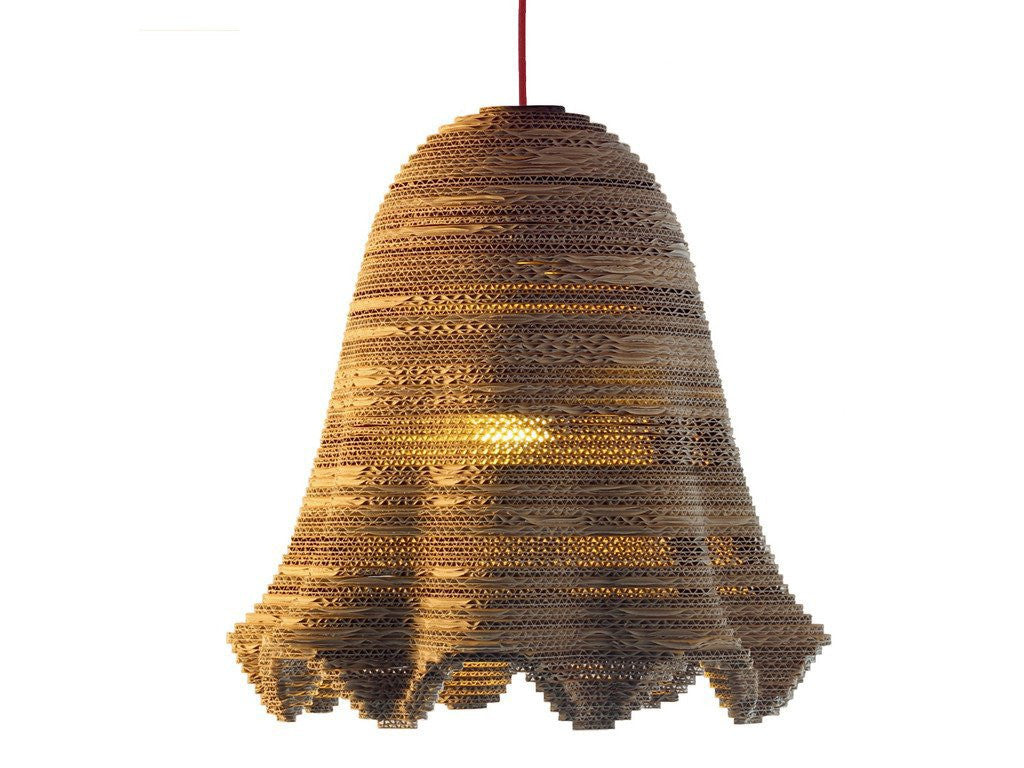 eetico | ITALIANA 44 pendant lamp. Recycled cardboard hand-assembled lamp made in Italy