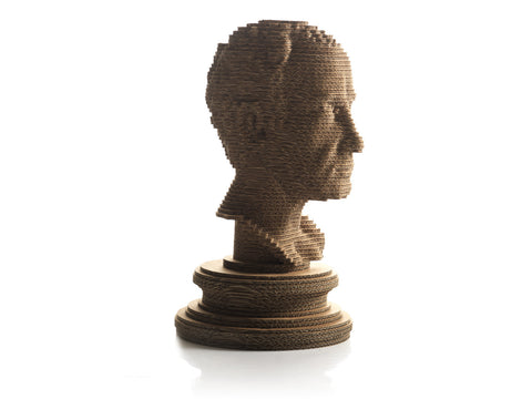 eetico | Giulio C bust - eco design with recycled cardboard