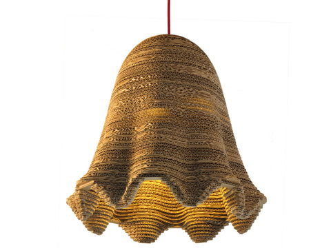 eetico | ITALIANA 44 wall standing lamp. Recycled and sustainable cardboard lighting made in Tuscany, Italy